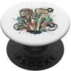 Happy Legends The Vintage Beat Music Extravaganza Retro Microfono PopSockets PopGrip Adesivo