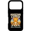 Funny Yoga Corgi Headstand Effort Maximu Custodia per iPhone 17 Pro Cavalletto da testa Corgi Effort Maximum Retro Yoga Dog