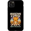 Funny Yoga Corgi Headstand Effort Maximu Custodia per iPhone 11 Pro Max Cavalletto da testa Corgi Effort Maximum Retro Yoga Dog