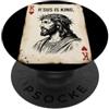 Jesus is King Card Game Lover Tees Vintage Gesù Cristo Re di Cuori Christian Gioco Carta PopSockets PopGrip Adesivo