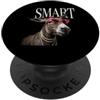 Smart Donkey Glasses Quirky Animal Humor Smart Donkey - Occhiali da sole rosa con animali divertenti PopSockets PopGrip Adesivo