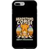 Funny Yoga Corgi Headstand Effort Maximu Custodia per iPhone 7 Plus/8 Plus Cavalletto da testa Corgi Effort Maximum Retro Yoga Dog