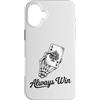 Dark Fantasy Art Custodia per iPhone 16 Plus Vinci sempre la mano di scheletro dell'asso di