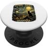 Starry Feline Creations Design artistico ispirato al gatto nero di Van Gogh della notte stellata PopSockets PopGrip Adesivo