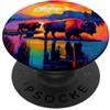Buffalo Bison Watercolor Art Paint Buffalo American Bison Western Watercolor PopSockets PopGrip Adesivo