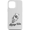 Dark Fantasy Art Custodia per iPhone 13 Pro Max Vinci sempre la mano di scheletro dell'asso di