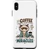 Cappuccino Coffee Drinker Designs Custodia per iPhone XS Max Divertente caffè amante mattina caffeina tossicodipendente caffè umorismo