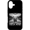 Yorkshire Terrier Puppy Lover PS Custodia per iPhone 17 Divertente Yorkshire Terrier Selfie UFO Astronave Aliena Amante dei Cani