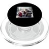Bigfoot Santa Claus Selfie Christmas Win Bigfoot Babbo Natale Selfie Natale Inverno Scene Sasquatch PopSockets PopGrip per MagSafe