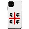 SARDEGNA Custodia per iPhone 11 4 BANDIERA DELL'ISOLA MORI SARDEGNA