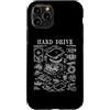Grandio Design Geeky Computer & IT Novel Custodia per iPhone 11 Pro Disco rigido per computer Gamer Geek vintage IT stampa brevettata PC