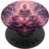 Buddha Designs by Kajiro Buddha astratto fiore di loto - buddismo spirituale buddista PopSockets PopGrip Adesivo