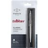 Parker Penna a sfera Parker Classic Steel Chrome Trim CT 0,8 mm Blue Fine Ink Jotter BP
