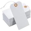 SODIAL Cartellino di Carta Bianco con In Cotone Perforato, 100 Pezzi P7R77309