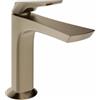 Gessi Ventaglio 72051 - Miscelatore Lavabo Basso in Ottone con Piletta Stop&Go - Finox Brushed Nickel