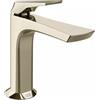 Gessi Ventaglio 72051 - Miscelatore Lavabo Basso in Ottone con Piletta Stop&Go - Nickel PVD