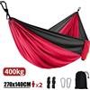NONE Amache portatili 270x140 cm Tessuto per paracadute color nylon Amaca da giardino per escursionismo da campeggio singola e doppia