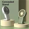 NONE Mini ventilatore pieghevole a forma di cartone animato, ricaricabile tramite USB, ventilatore da tavolo portatile con gancio, ventilatore portatile per viaggi all'aperto, casa e ufficio