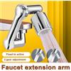 NONE Universale 1080 ° Braccio robotico girevole Prolunga girevole Aeratore per rubinetto Lavello da cucina Prolunga per rubinetto Miscelatore Ugello Modalità flusso d'acqua