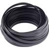 NONE 8mm x 10m Rattan Tessitura Vimini Materiale di riparazione Lavorato a maglia Vinile per la riparazione Fai da te Sedia da casa Tavolo Cestino portaoggetti Tessitura Artigianato (Nero