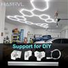 HAMRVL Tubo LED fai da te connettore esagonale cavo accessori per lampada a nido d'ape 110-240V per barbiere officina garage 4s illuminazione carrozzeria auto
