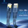 UGOURD Cavo Internet di rete piatto CAT 8 40 Gbps 2000 MHz Cavo LAN intrecciato in nylon RJ45 rotondo per modem router PC PS4/5/6 Xbox