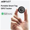 ACEFAST Smart Tag Localizzatore di posizione GPS Supporto per Apple Trova mio per iPhone 16 15 Localizzatori di dispositivi di posizionamento anti-smarrimento portatili