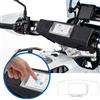 NONE Borsa da manubrio universale per moto con borsa da navigazione per telefono touchscreen per BMW R1200GS R1250GS per Suzuki Kawasaki