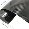 NONE Pellicola in fibra di carbonio Accessori per involucro in vinile per auto Adesivo nero lucido opaco 3D 5D 6D Decorazione per rivestimento in lamina automatica