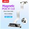 JEYI Cavo riser Fixatiom magnetico JEYI PCIe 4.0/3.0 X1 16 Gbps/8 Gbps - 90 ° Doppio angolo per scheda WiFi PCIe, adattatore M.2, scheda PCIe USB