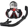 JoyMaySun Set da snorkeling Maschera subacquea per GoPro Fotocamera sportiva subacquea Anti-Fog Occhialini da nuoto professionali Tubo per snorkeling a secco per adulti