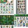 GAGAGIRL 2025 My World Tattoo Stickers MC Gioco Minecrafte Tattoo Stickers set Action Figure Cartoon Pixel Anime Giocattoli per regali di compleanno