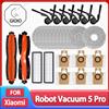 Per Xiaomi Robot Aspirapolvere 5 Pro / OV21GL Accessori per la pulizia Spazzola principale Spazzola laterale Filtro Hepa Mop Panno Sacchetto per la polvere Parti di ricambio