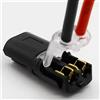 NONE Connettore Elettrico Impermeabile 1/2/3 Pin per Automobili - Striscia di Terminali Sigillata e Anti Polvere Connessione Cavo Elettrico AutoConnettore 1 Pin Auto Terminale 2 Pin Impermeabile Connettore