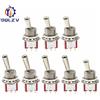 DQLZV Interruttori a Levetta Mini Rossi 3/6 Pin 6mm 2/3 Posizioni Auto-riarmanti ON-(ON) DPDT 6A/125V 3A/250V MTS