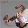 Vinterly Bracciali Vinterly in Rame Puro Intrecciati a Mano 12mm Regolabili, Bracciali Magnetici ad Alta Energia per la Salute, Gioielli Regolabili