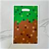NONE 20/40 Pezzi Sacchetti Regalo per Feste, Verde Marrone, con Motivo a Mosaico Pixel Block e Erba, Sacchetti Regalo Pixel per Compleanni, Festival, Eventi e Forniture per Feste, Piccoli Sacchetti Regalo