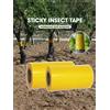 NONE 1 rotolo di nastro biadesivo giallo anti-insetti per impedisce agli insetti, alle formiche e alle tarme di arrampicarsi. Trappola per insetti da giardino per esterni