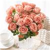 XIAOYINMO Rose Artificiali in Seta per Decorazioni Festive, Giardino, Casa, Tavola, Vasi, Bouquet da Sposa, Finestre e Balconi