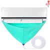 NONE Kit di Pulizia per Condizionatori Senza Smontaggio, Set Completo con Copertura Antigoccia e Tubo dell'Acqua