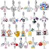 NONE Ciondoli in Argento Sterling 925 a Forma di Profumo e Vestito, Compatibili con Bracciali Originali, Ciondoli per Borse e Portachiavi, Ciondoli Pendenti Fai da Te, Regalo di Gioielli da Donna
