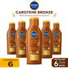 Nivea Confezione da 2, 3 o 6 flaconi NIVEA SUN Carotene Bronze SPF 6 200 ml, latte solare abbronzante per mare, piscina, vacanze e attività all'aperto
