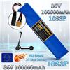 Ddadache Nuova Batteria per Monopattino Elettrico 10S3P 36V 100000mAh, Pacco Batterie al Litio 18650 per Monopattino Elettrico M365 36V