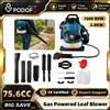 NONE Soffiatore a Zaino a Benzina Podofo 2800KW 75.6CC 4 Tempi 7000RPM, Aspiratore da Giardino con Serbatoio da 1.9L per la Cura del Prato, la Rimozione della Neve e la Pulizia dei Detriti del Giardino
