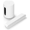 Sonos Pack Ray + Mini Sub bianco - Soundbar, AirPlay 2, Wi-Fi, Subwoofer incluso