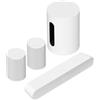 Sonos Pack Ray + 2x Era 100 + Sub mini bianco - Soundbar, Dolby Atmos, AirPlay 2, Bluetooth, Wi-Fi, Subwoofer incluso