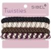 SIBEL TWISTIES ELASTCI MULTICOLORE SCURO ASSORTITI CONFEZIONE 4 PZ. - 1 Pezzo