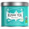 Kusmi Tea Blue Detox Bio - Miscela di tè verde, mateto e piante aromatizzate ananas - Scatola da tè in metallo, 100 g, circa 40 tazze