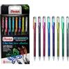 Pentel Hybrid Dual Metallic de Pentel - Caja de 8 Boligrafos Roller Gel de Colores brillantes para colorear y decorar con purpurina
