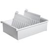 Han 955-0-11 - Schedario per circa 1.300 schede, formato A5 orizzontale, 228 x 96 x 347 mm, colore: Grigio chiaro